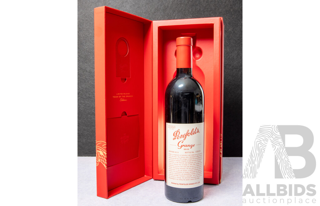 Year of the Dragon Penfolds Grange Bin 95 Vintage 2019 in Presentation Box