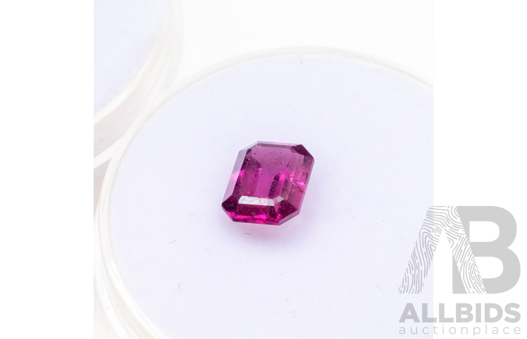 Orange Sapphire, Pink/Purple Garnet, Red and Blue Spinel - Lot of 4