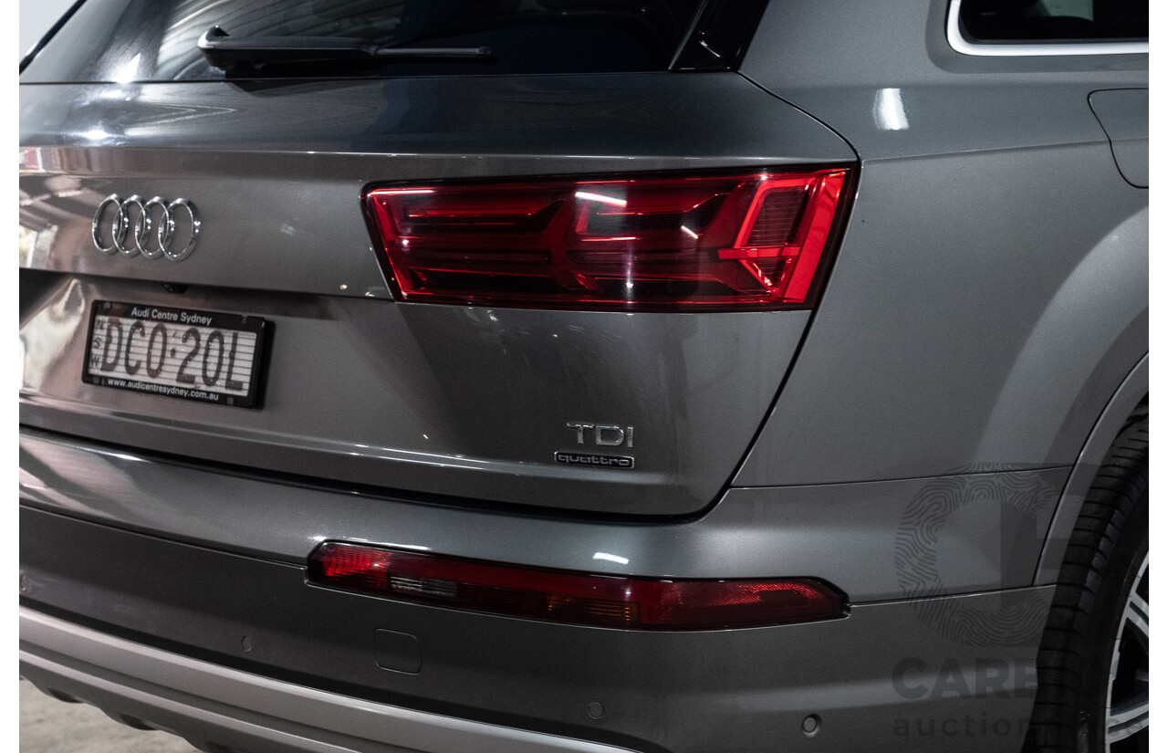 10/2015 Audi Q7 3.0 TDI Quattro (AWD) MY16 4M 4d Wagon Graphite Grey Metallic Turbo Diesel V6 3.0L