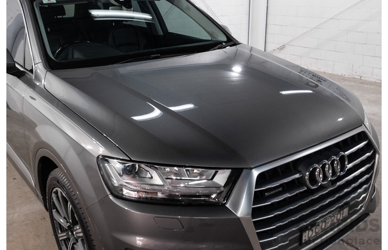 10/2015 Audi Q7 3.0 TDI Quattro (AWD) MY16 4M 4d Wagon Graphite Grey Metallic Turbo Diesel V6 3.0L