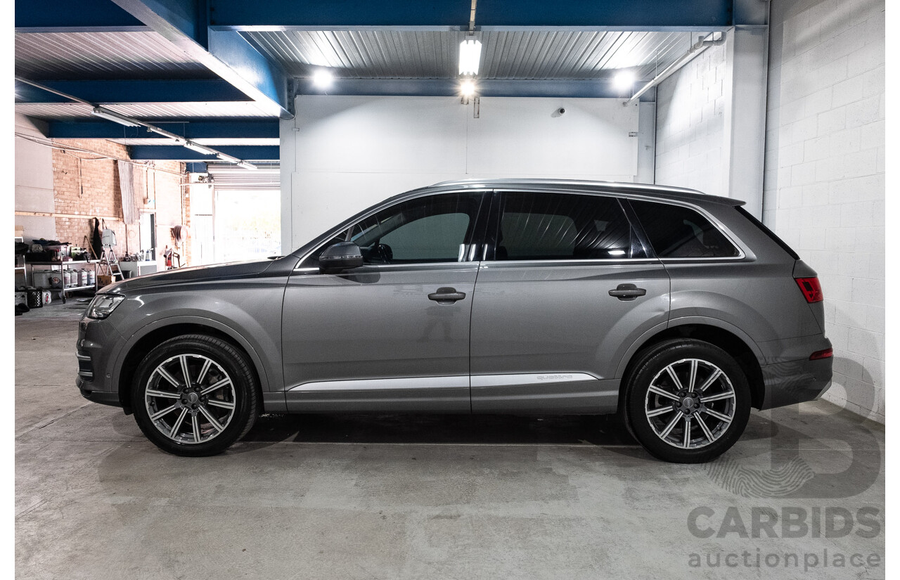 10/2015 Audi Q7 3.0 TDI Quattro (AWD) MY16 4M 4d Wagon Graphite Grey Metallic Turbo Diesel V6 3.0L