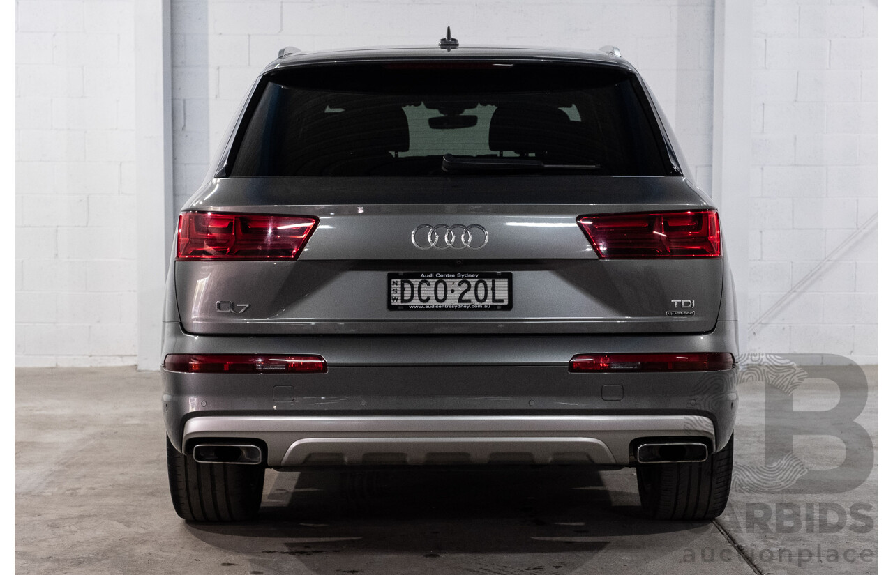 10/2015 Audi Q7 3.0 TDI Quattro (AWD) MY16 4M 4d Wagon Graphite Grey Metallic Turbo Diesel V6 3.0L