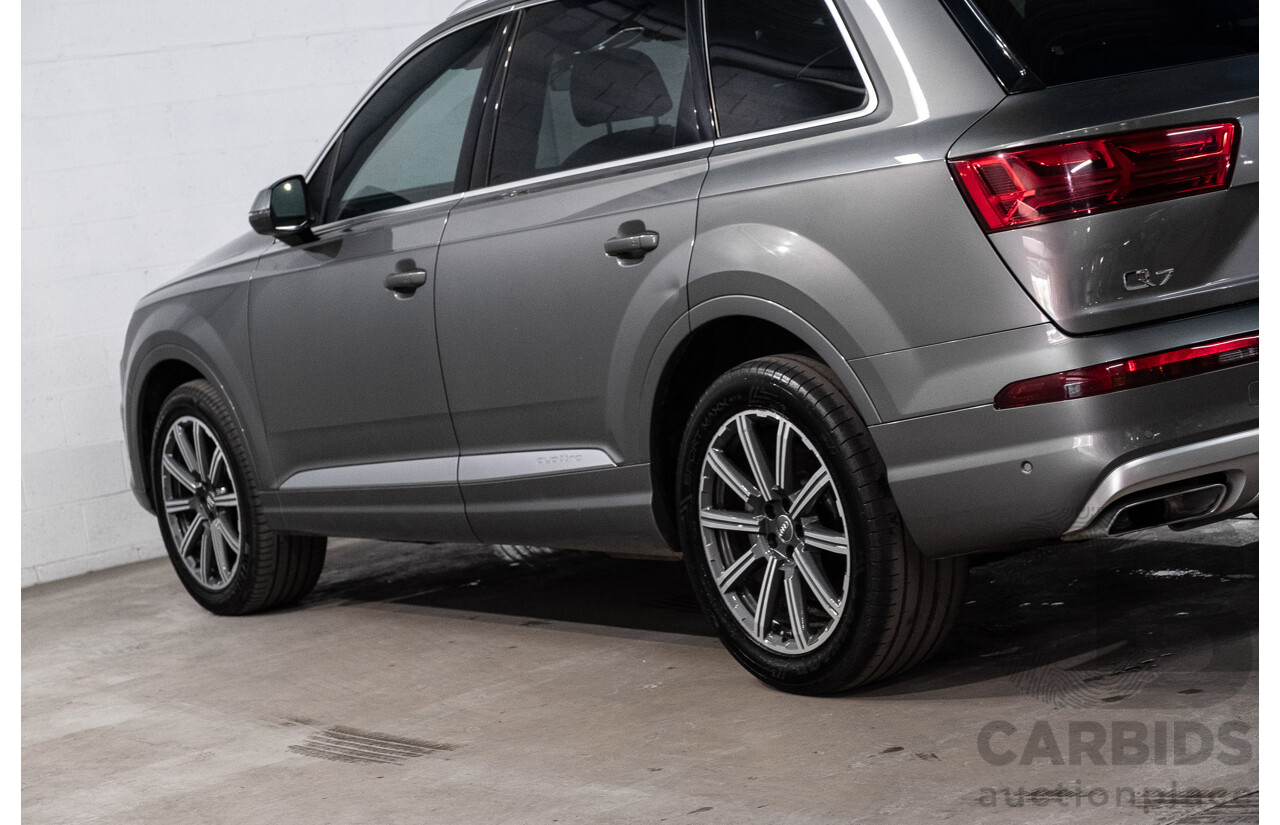 10/2015 Audi Q7 3.0 TDI Quattro (AWD) MY16 4M 4d Wagon Graphite Grey Metallic Turbo Diesel V6 3.0L
