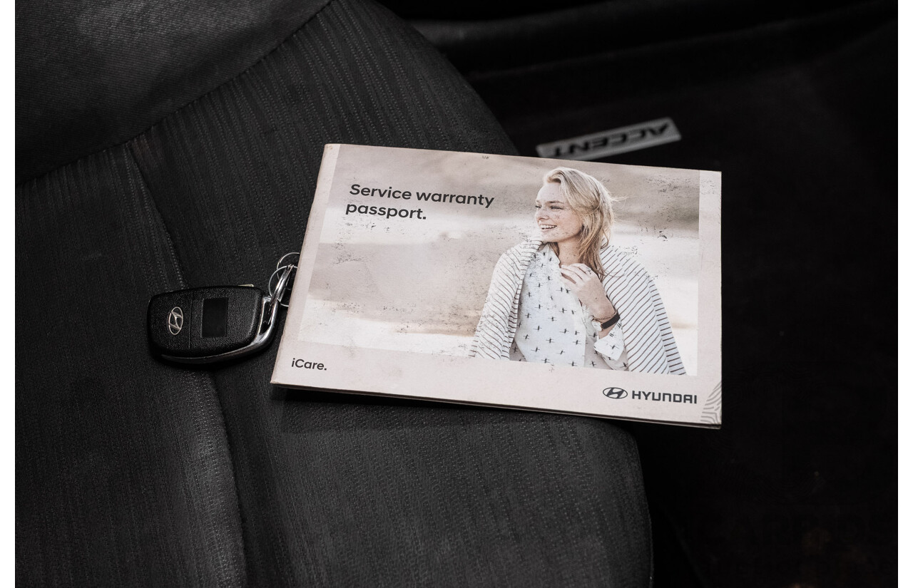 08/2017 Hyundai Accent Sport (FWD) RB6 MY18 5d Hatchback Lake Silver 1.6L