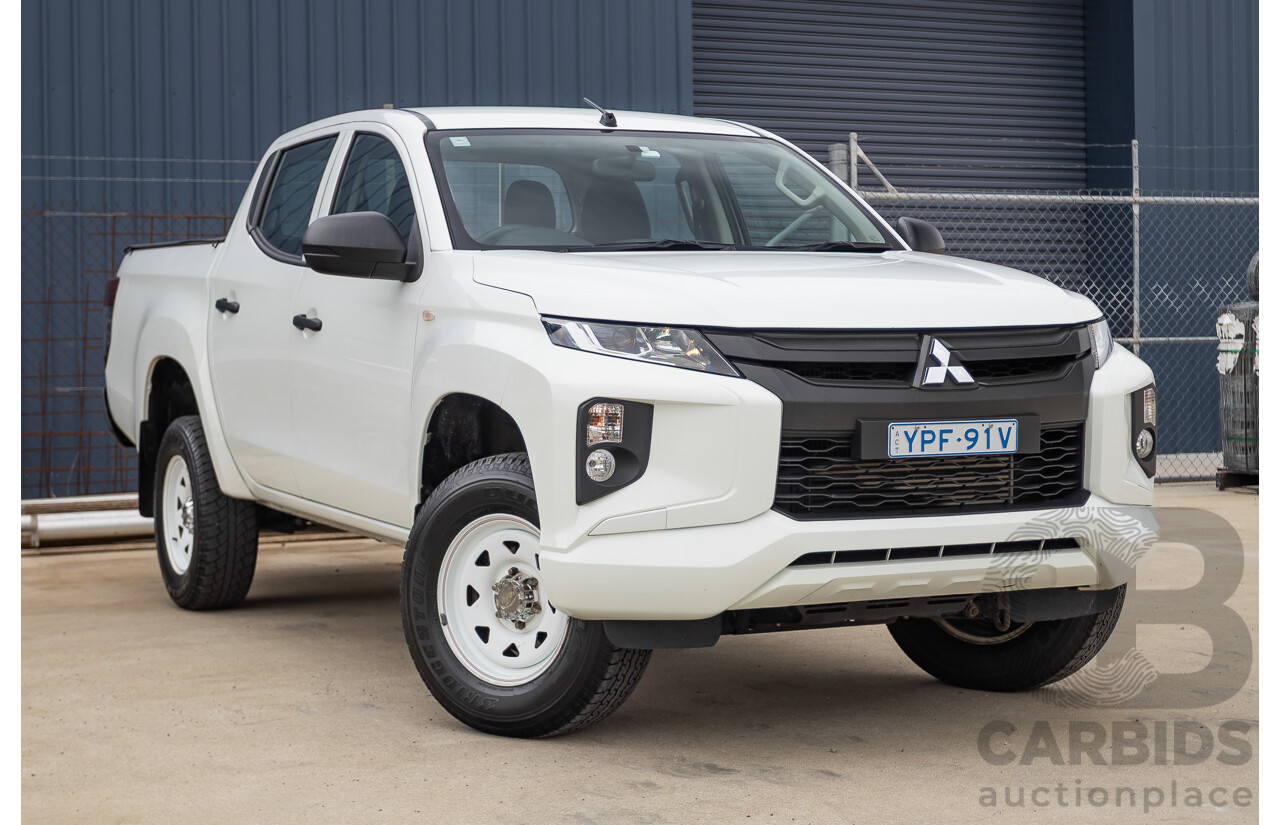 02/2021 Mitsubishi Triton GLX (4x4) MR MY21 Double Cab Utility White Turbo Diesel 2.4L