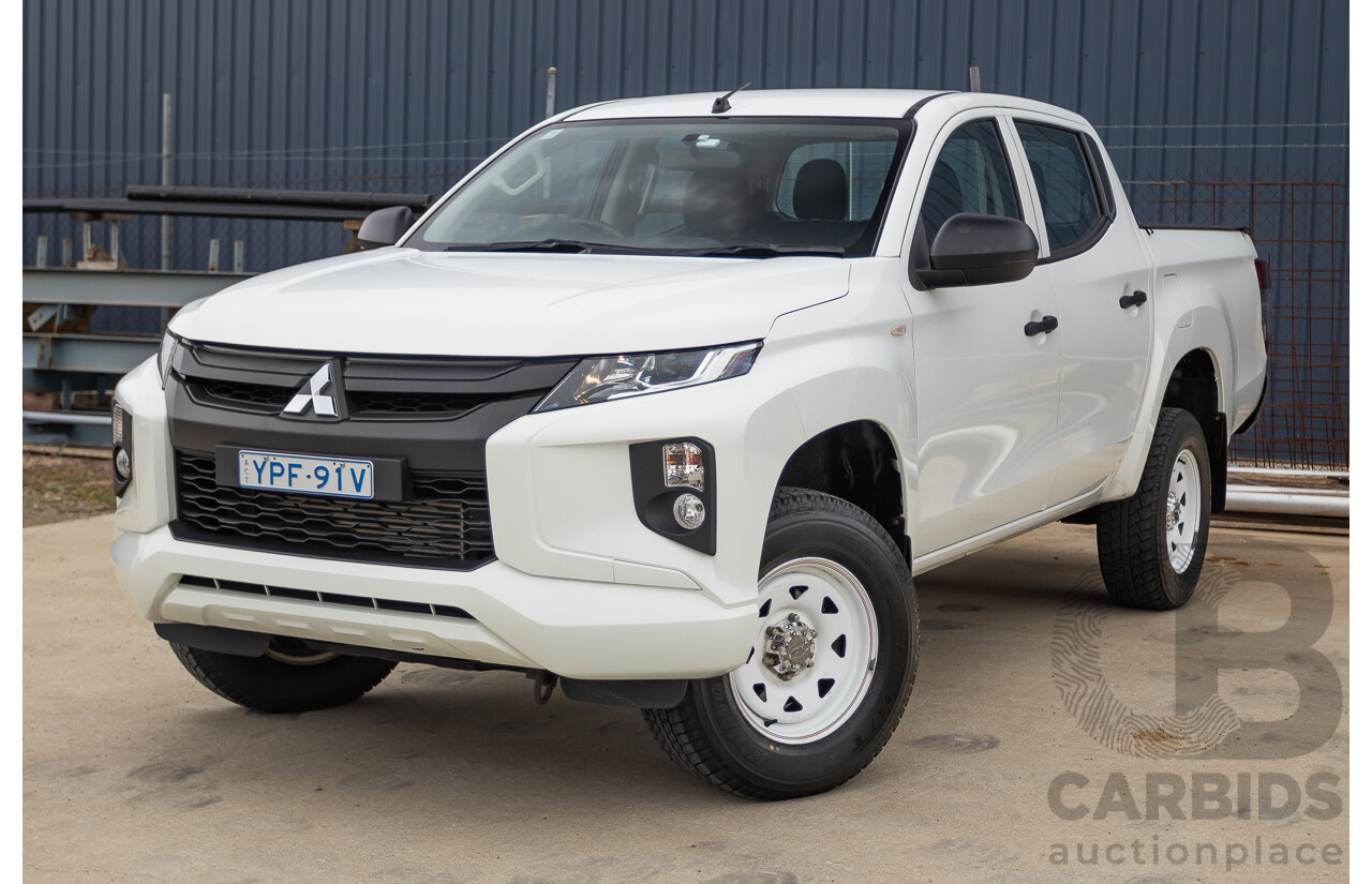 02/2021 Mitsubishi Triton GLX (4x4) MR MY21 Double Cab Utility White Turbo Diesel 2.4L