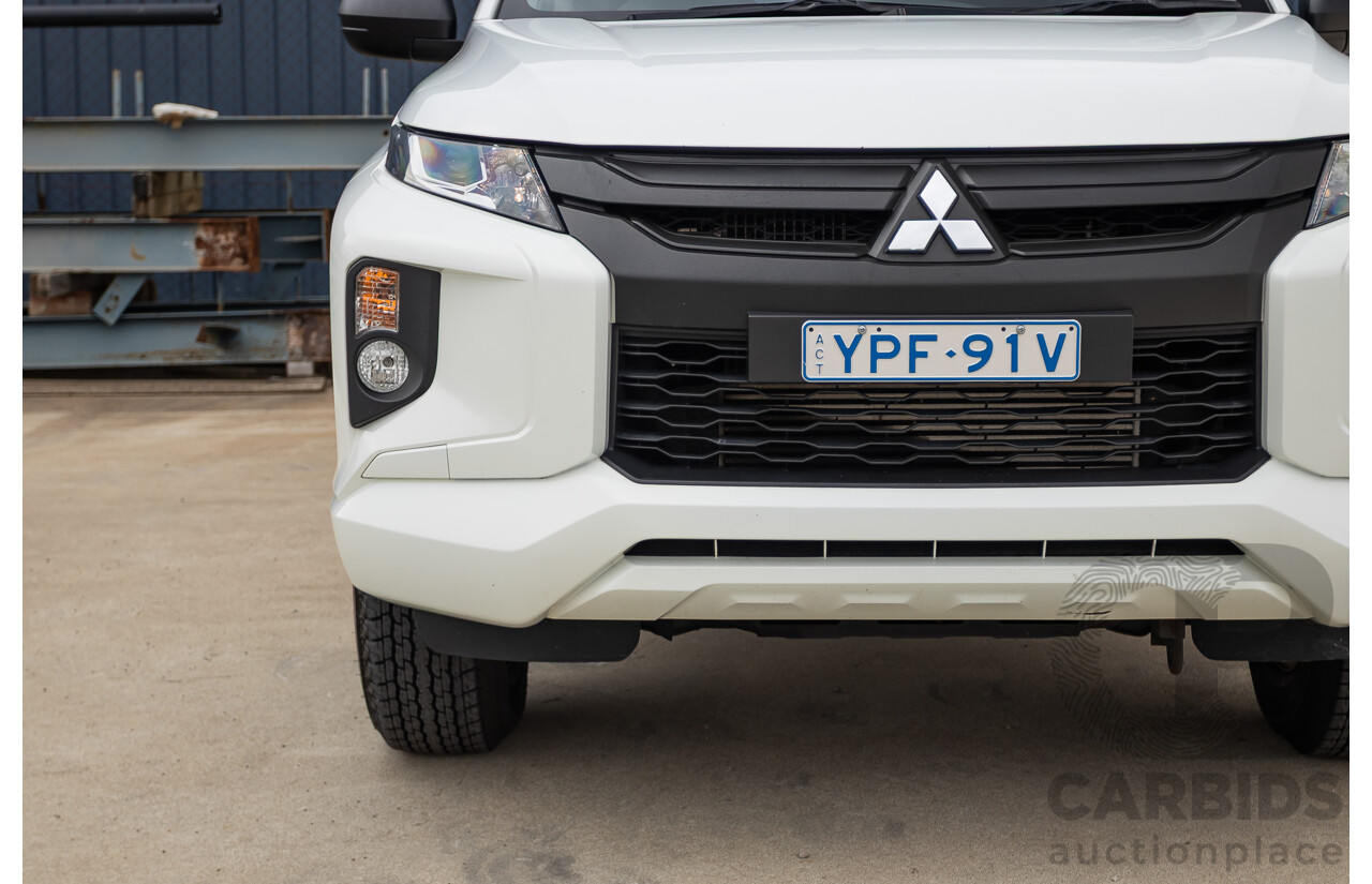 02/2021 Mitsubishi Triton GLX (4x4) MR MY21 Double Cab Utility White Turbo Diesel 2.4L