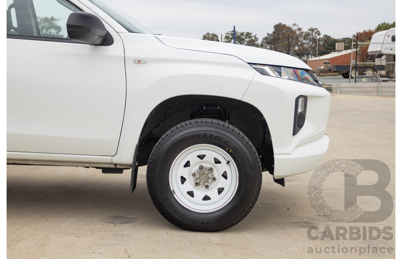 02/2021 Mitsubishi Triton GLX (4x4) MR MY21 Double Cab Utility White Turbo Diesel 2.4L