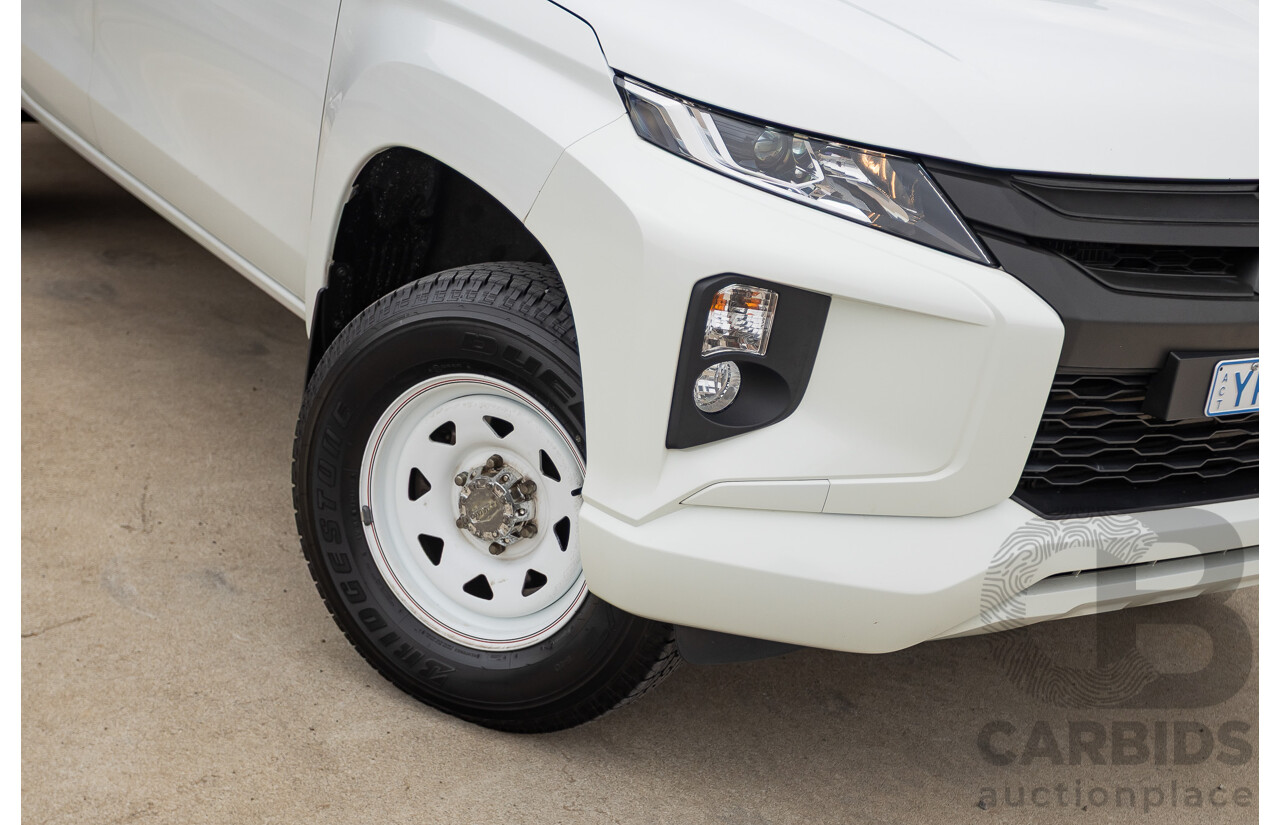 02/2021 Mitsubishi Triton GLX (4x4) MR MY21 Double Cab Utility White Turbo Diesel 2.4L