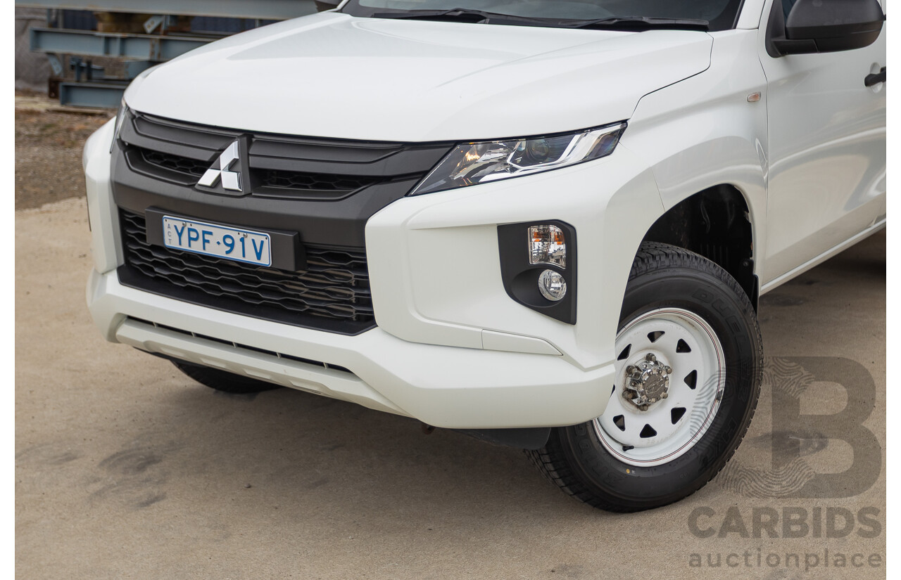 02/2021 Mitsubishi Triton GLX (4x4) MR MY21 Double Cab Utility White Turbo Diesel 2.4L