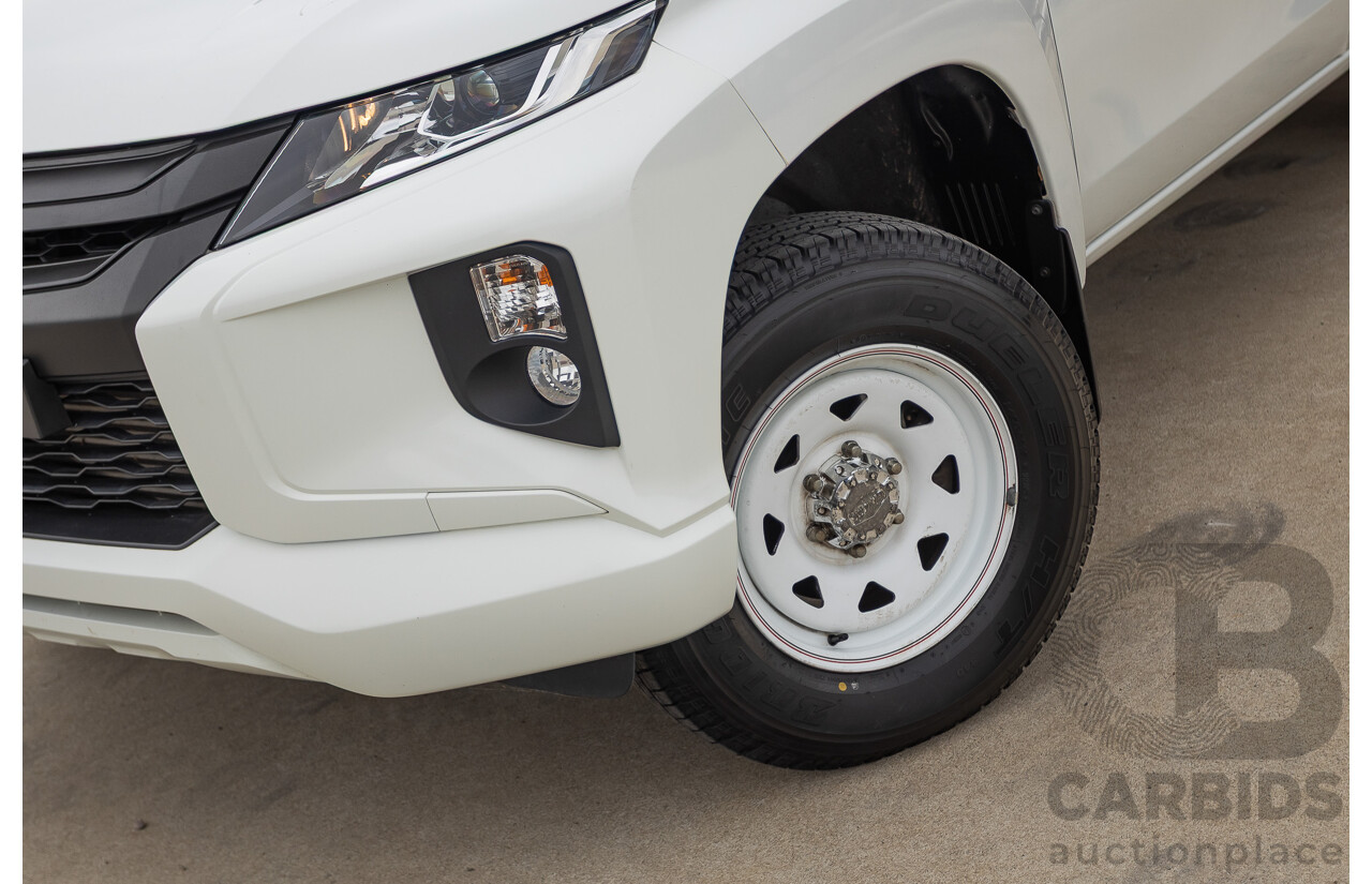 02/2021 Mitsubishi Triton GLX (4x4) MR MY21 Double Cab Utility White Turbo Diesel 2.4L