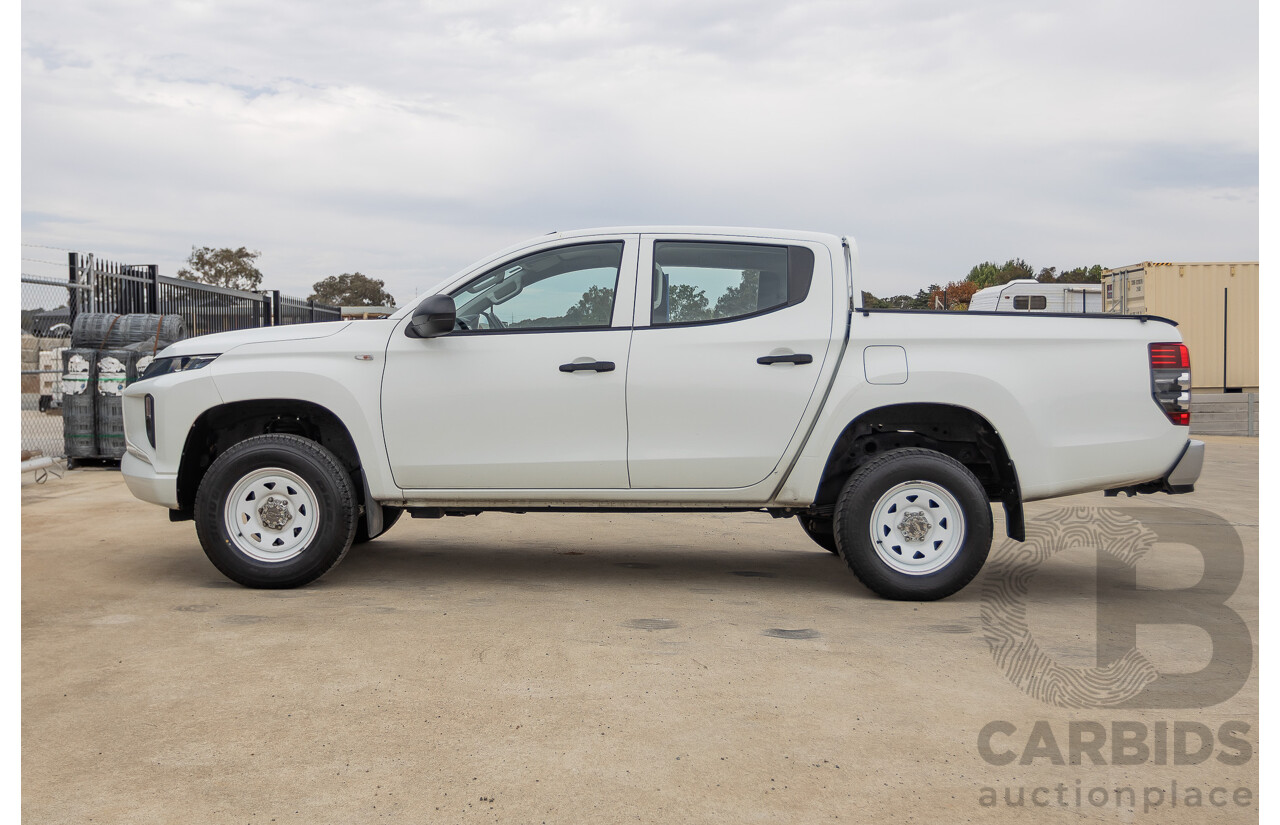 02/2021 Mitsubishi Triton GLX (4x4) MR MY21 Double Cab Utility White Turbo Diesel 2.4L