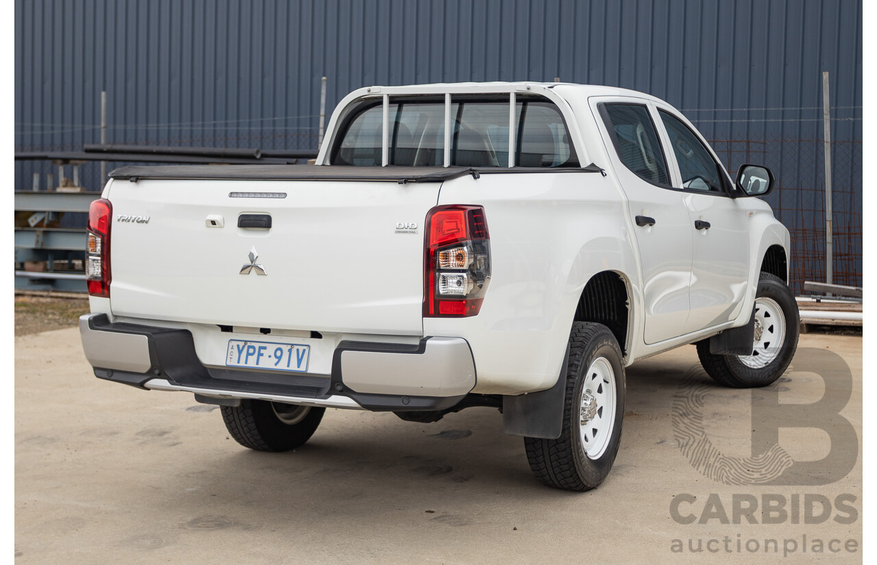 02/2021 Mitsubishi Triton GLX (4x4) MR MY21 Double Cab Utility White Turbo Diesel 2.4L