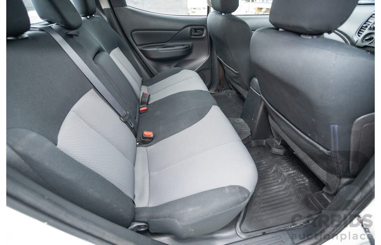 02/2021 Mitsubishi Triton GLX (4x4) MR MY21 Double Cab Utility White Turbo Diesel 2.4L