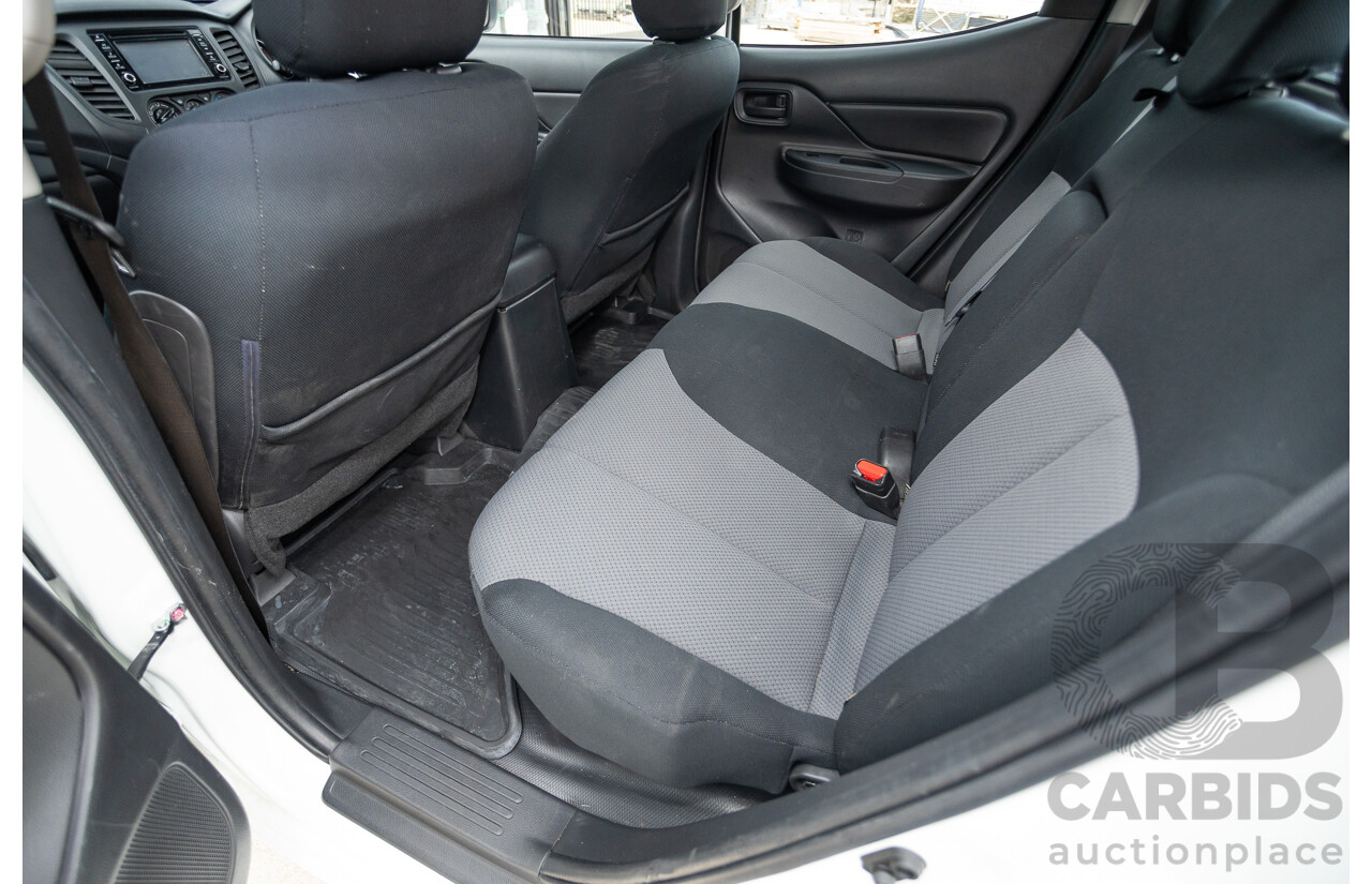 02/2021 Mitsubishi Triton GLX (4x4) MR MY21 Double Cab Utility White Turbo Diesel 2.4L