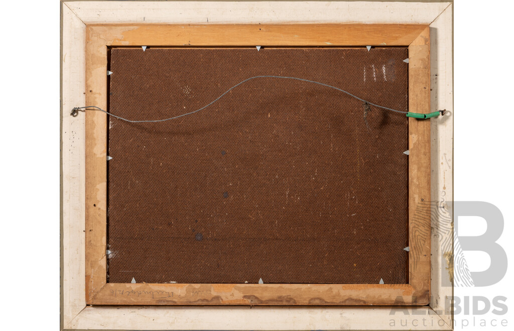 Helen Hawke, (20th Century), Roses, Lovely Vintage Oil on Masonite, 40 x 47 cm (frame)