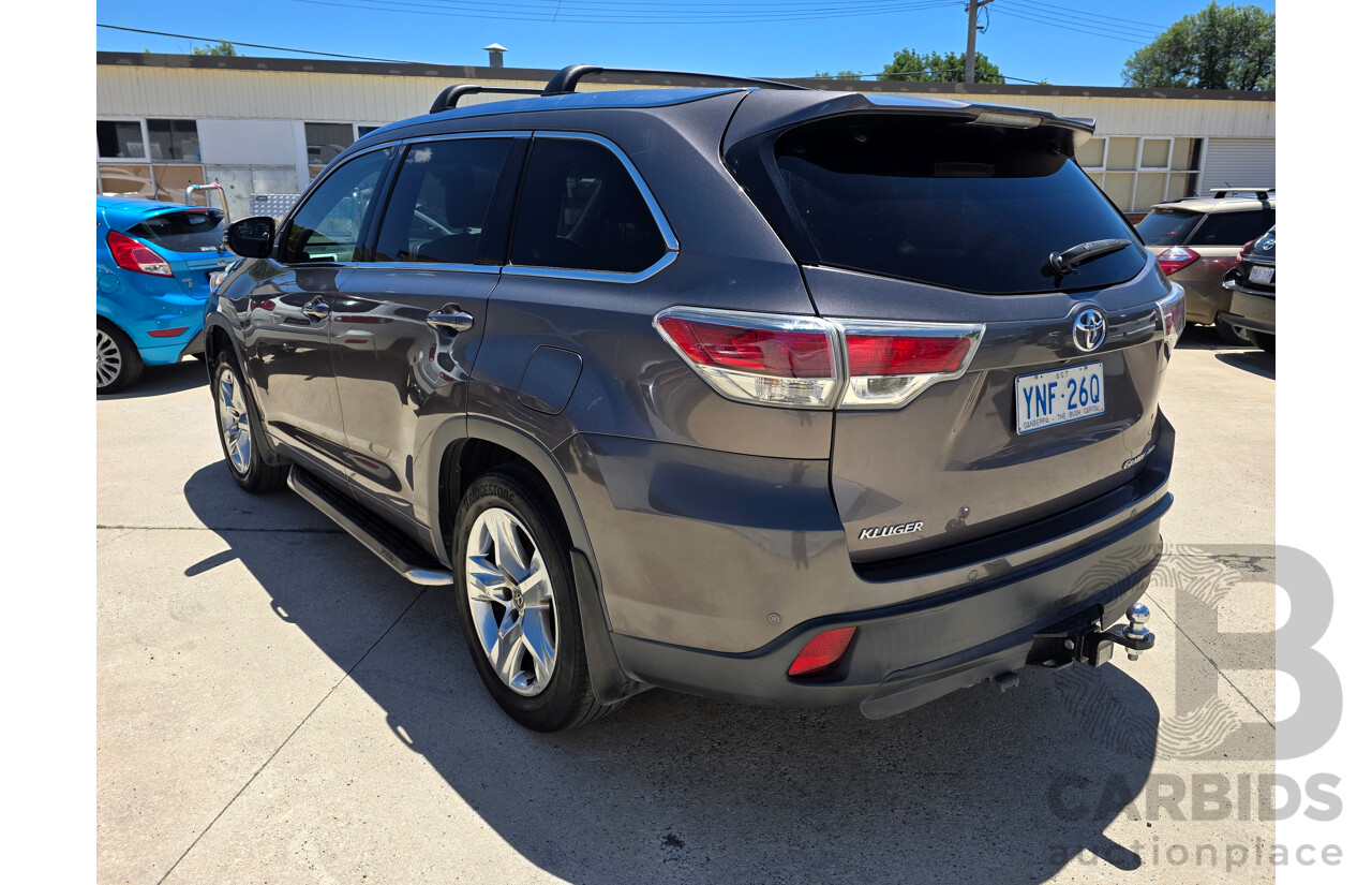 1/2016 Toyota Kluger Grande (4x4) GSU55R 4d Wagon Grey 3.5L