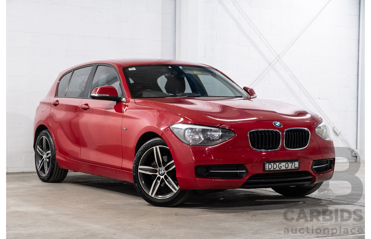 4/2015 BMW 116i Sportline F20 MY15 5d Hatchback Crimson Red Turbo 1.6L