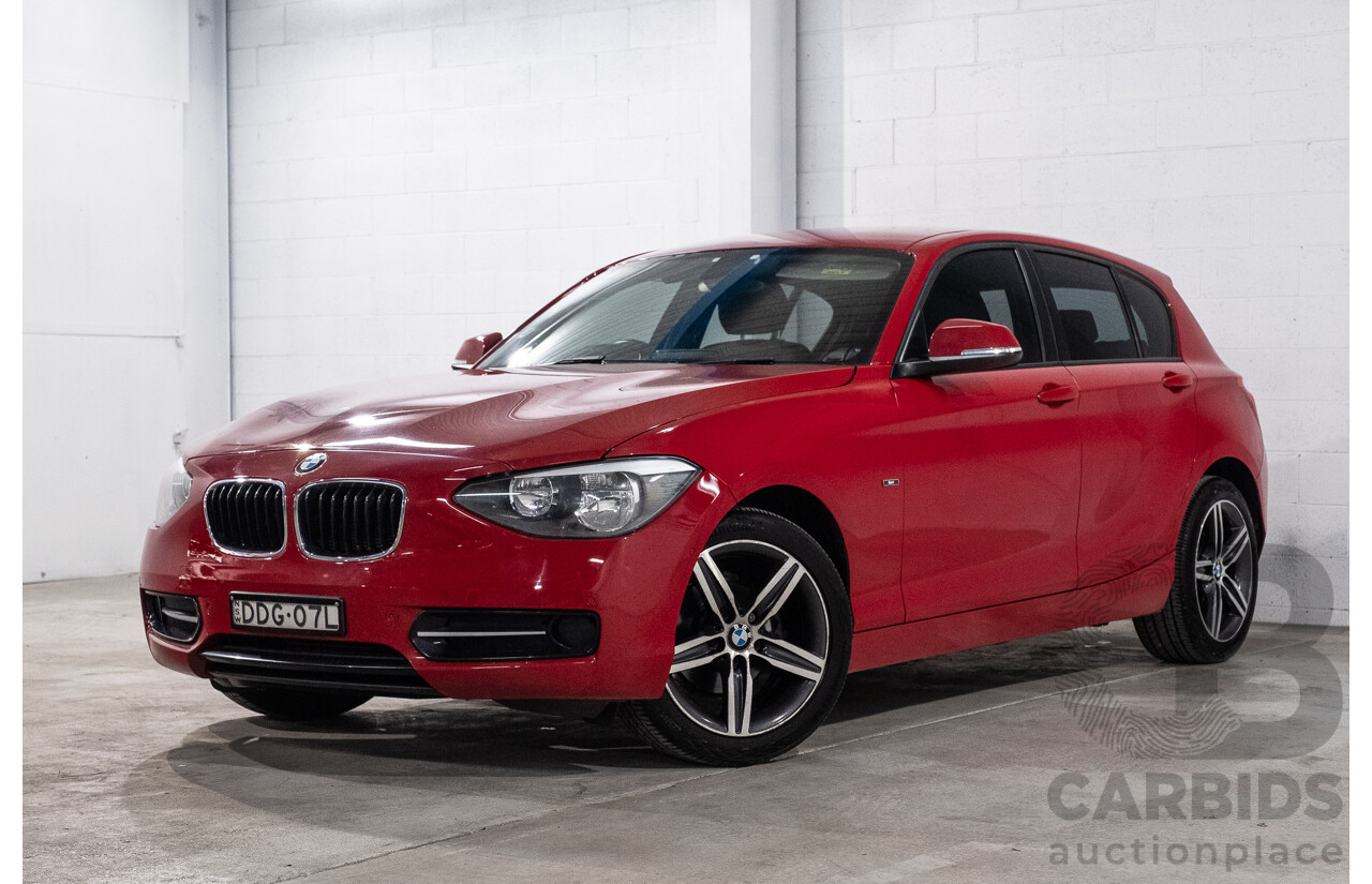 4/2015 BMW 116i Sportline F20 MY15 5d Hatchback Crimson Red Turbo 1.6L