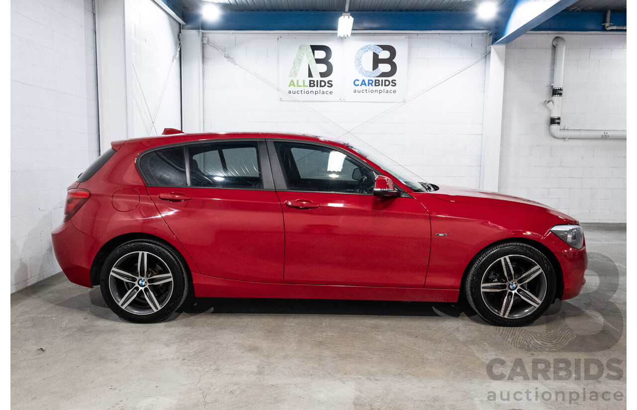 4/2015 BMW 116i Sportline F20 MY15 5d Hatchback Crimson Red Turbo 1.6L