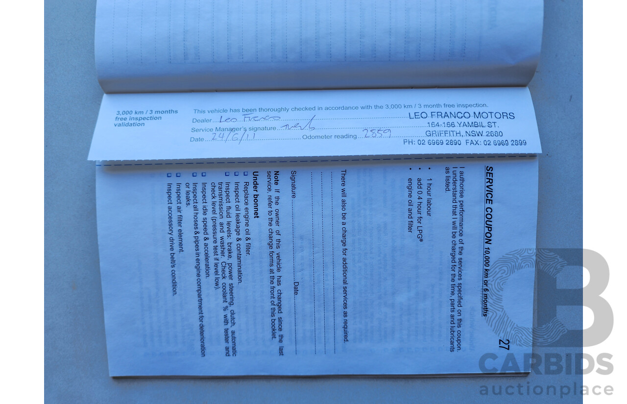 3/2011 Holden Colorado LX (4x4) RC MY11 Crew Cab P/Up White 3.0L