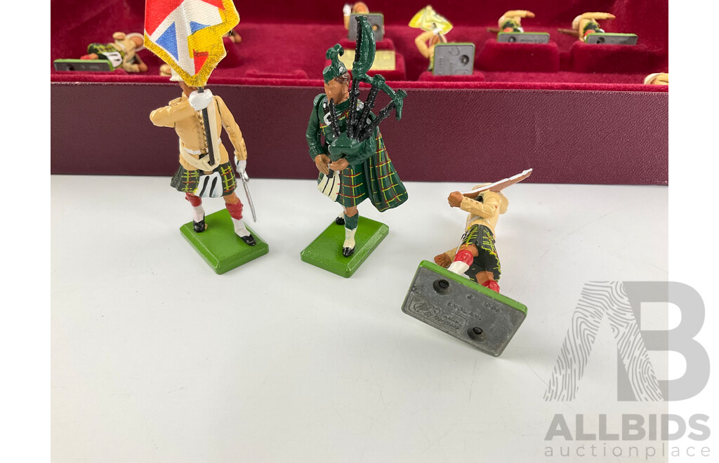 Vintage William Britain Cast Lead Special Limited Edition Seaforth Highlanders Soldiers Set, Made in England