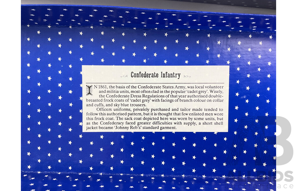 Vintage Imperial Cast Lead American Civil War Confederate Infantry Set