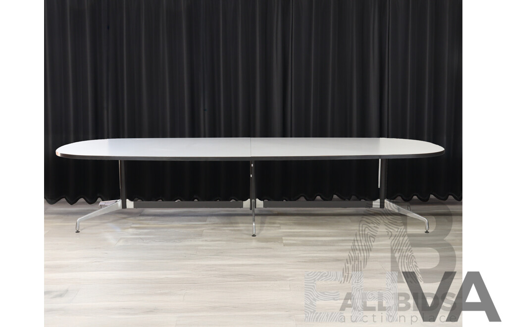 Eames Segmented Oval Meeting Table by Charles and Ray Eames for Vitra
