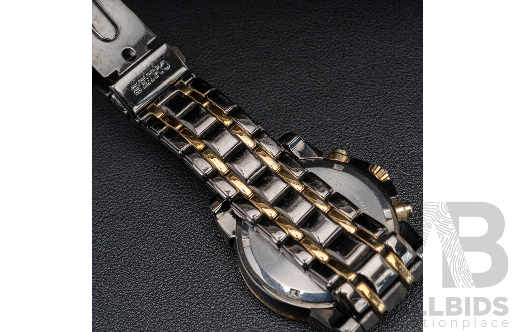 Seiko Solar Chronograph Diamond Set Watch, V172-0AV0, 44mm, TDW0.10ct