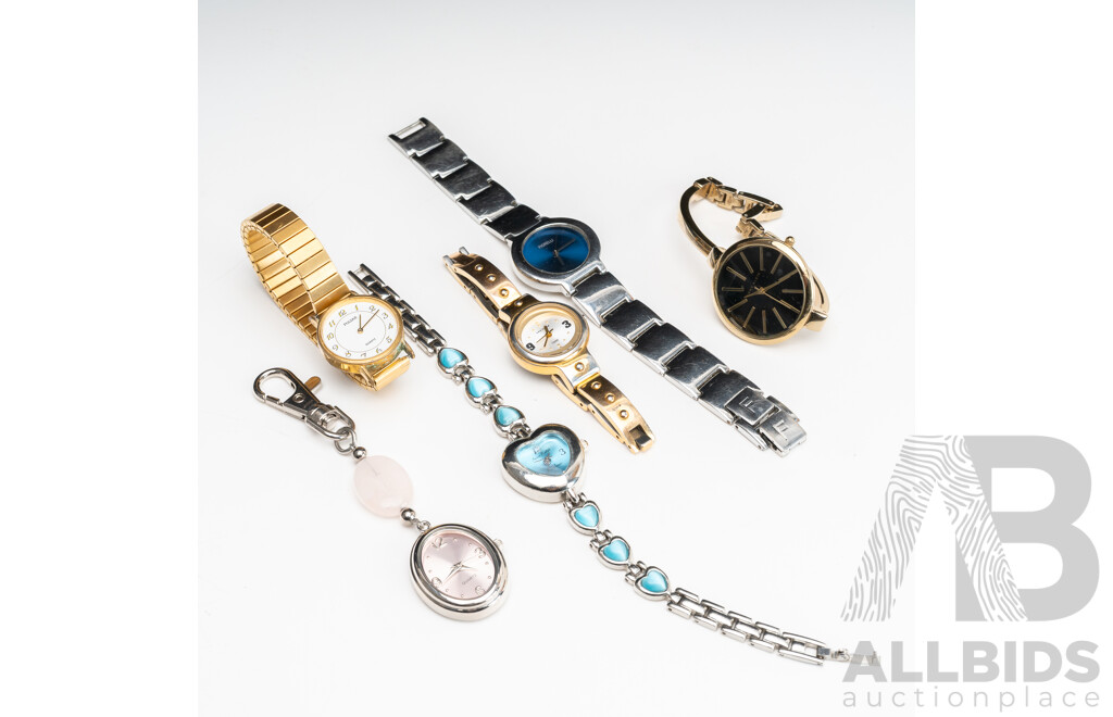 Collection of (6) Ladies Dress Watches Including Pulsar & Fiorelli