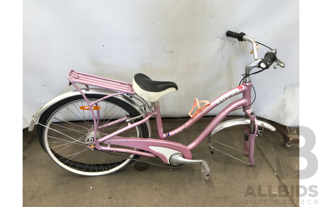 Suede Bike Frame with Single Rear Tyre