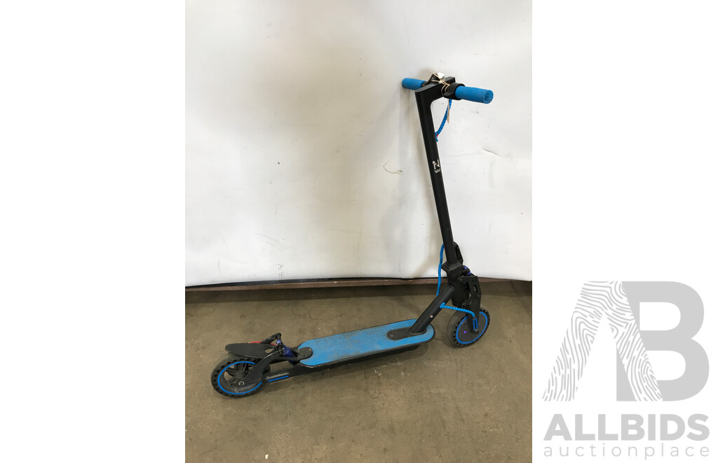 Black and Blue Electric Scooter