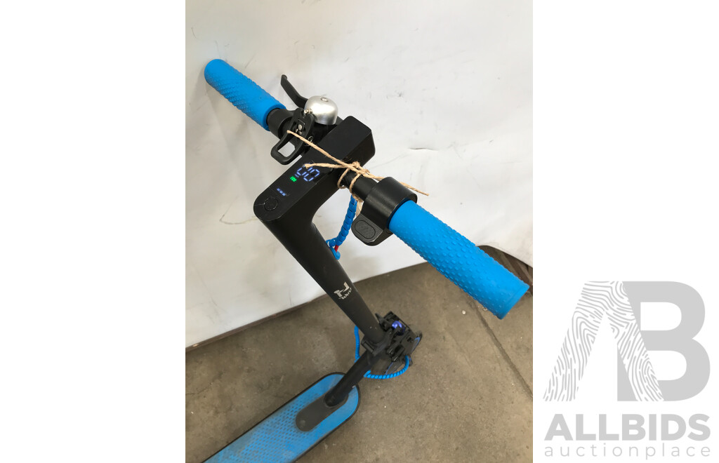 Black and Blue Electric Scooter