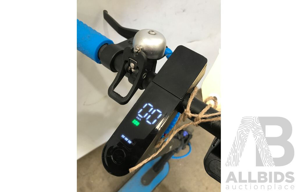 Black and Blue Electric Scooter