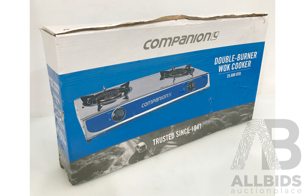 Companion Double Burner Wok Cooker