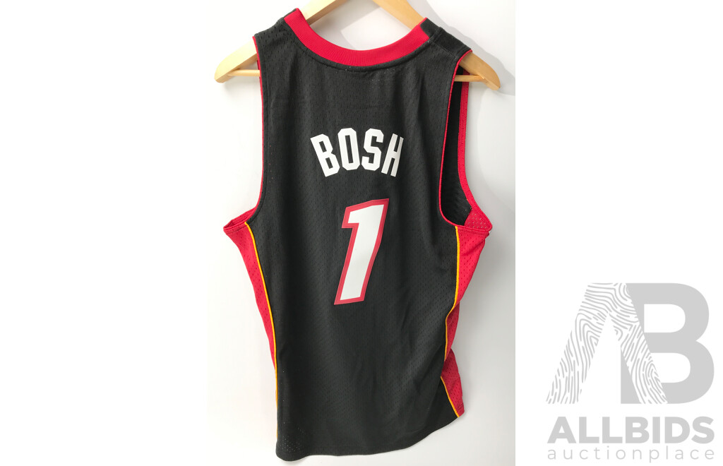 Mitchell & Ness Miami Heat- Chris Bosh 2012-2013 Away Jersey (Size: Medium)