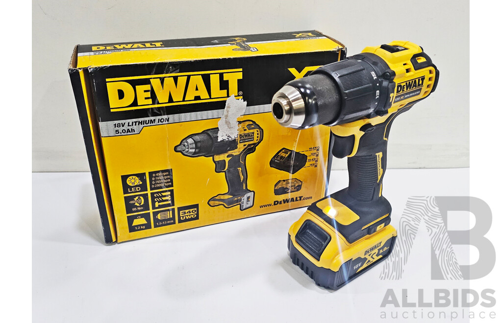DeWalt (DCD709P1) Brushless 18V Hammer Drill Driver