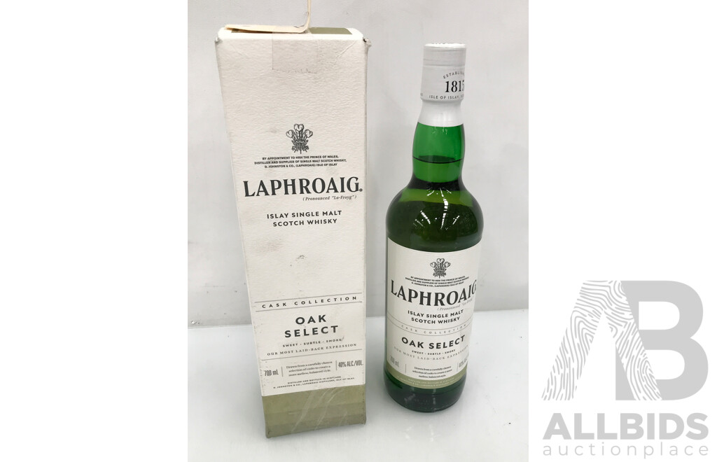 700ml Bottle of Laphroaig Islay Single Malt Scotch Whisky