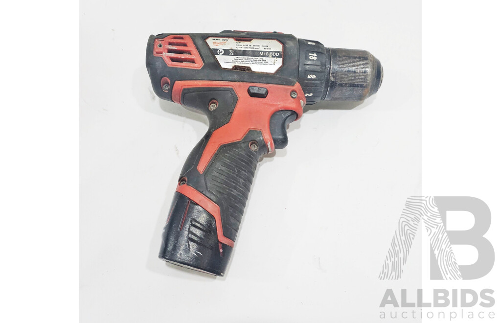 Milwaukee (M12BDD) Sub Compact Drill Driver