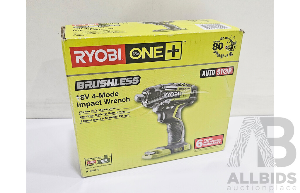 Ryobi (R18IW7-0) 18V Brushless 4-Mode Impact Wrench
