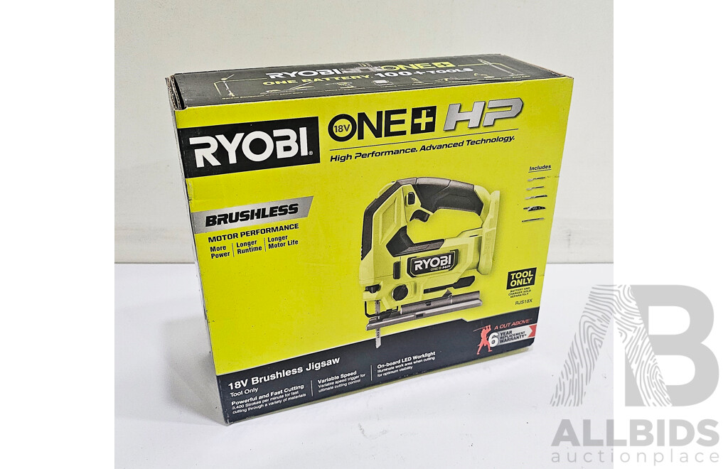Ryobi (RJS18X) One+ 18V HP Brushless Jigsaw *Brand New