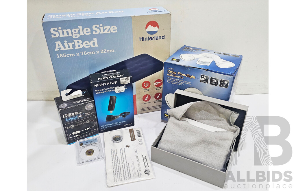 Assorted Lot of Multimedia Accessories & Coins