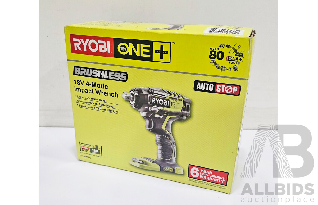 Ryobi (RIW18X) 18V Brushless 4-Mode 1/2-Inches Impact Wrench
