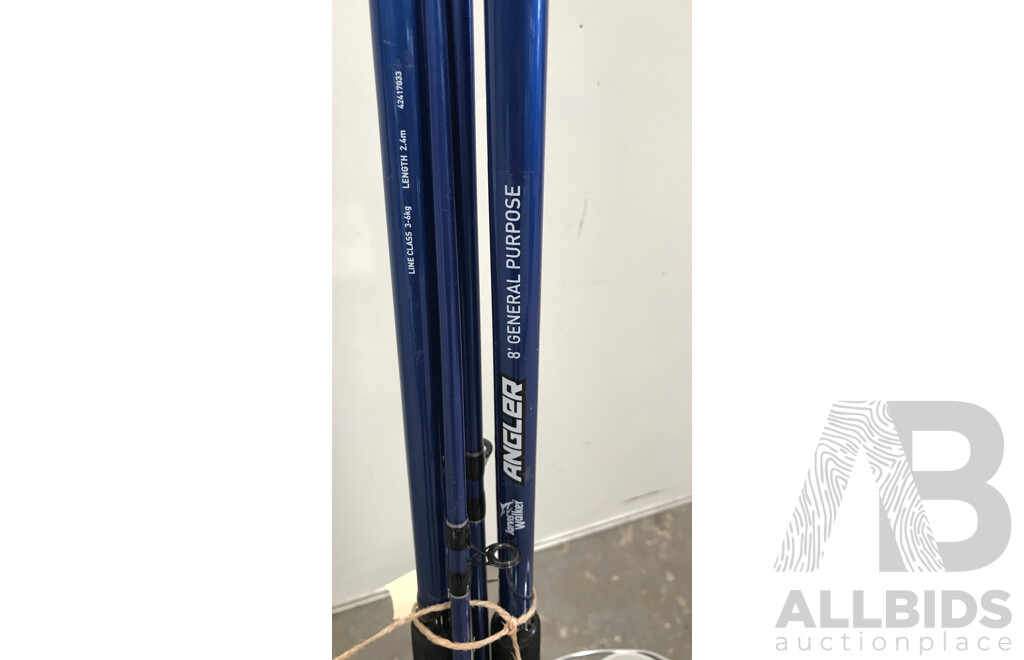 Jarvis Walker Angler Series 2 General Purpose Fishing Rods with Reels