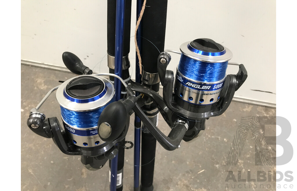 Jarvis Walker Angler Series 2 General Purpose Fishing Rods with Reels