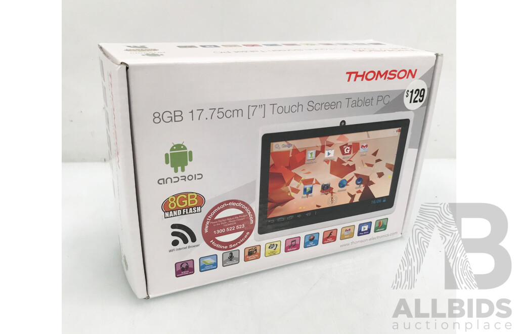 Thomson 8GB 7 Inch Touch Screen Tablet