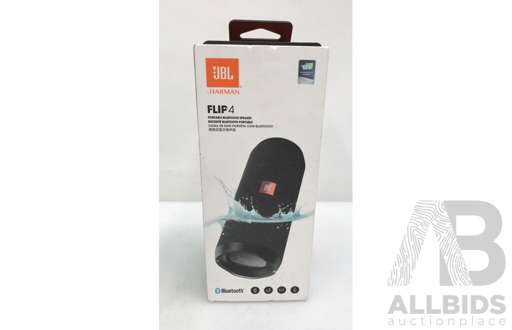 JBL by Harman Flip 4 Portable Bluetooth Speaker