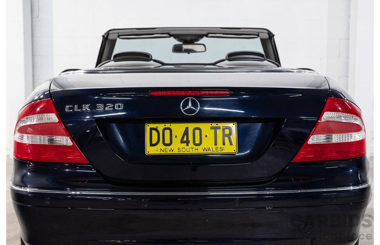 3/2004 Mercedes-Benz Clk320 Avantgarde A209 2d Cabriolet Tanzanite Blue Metallic V6 3.2L
