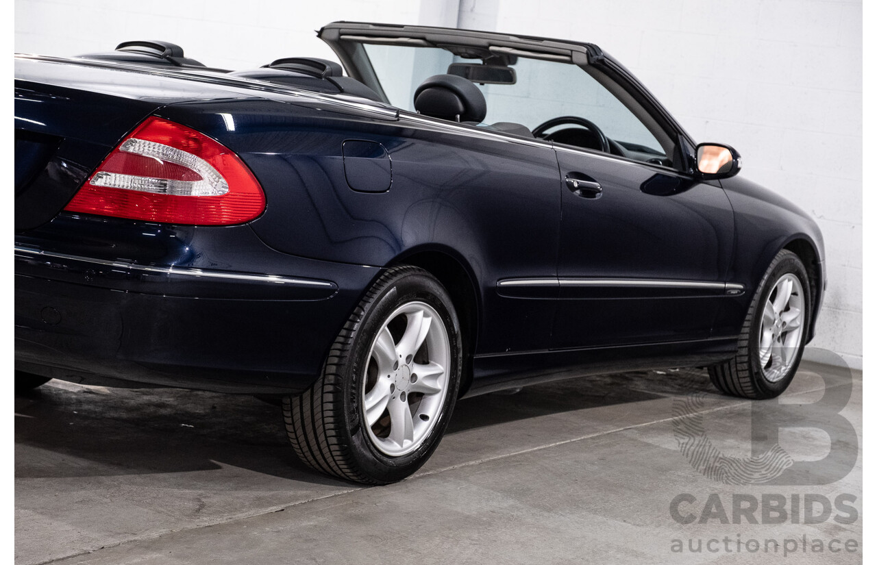 3/2004 Mercedes-Benz Clk320 Avantgarde A209 2d Cabriolet Tanzanite Blue Metallic V6 3.2L