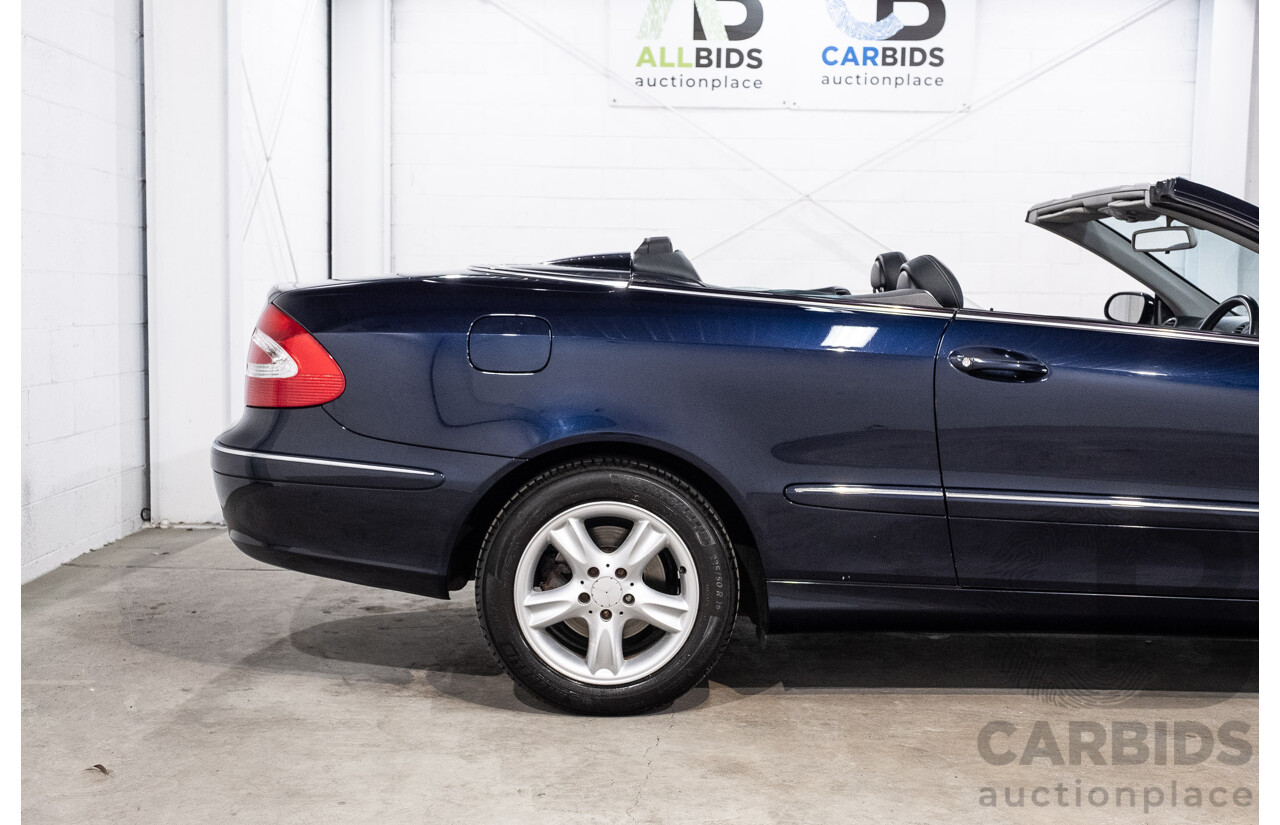 3/2004 Mercedes-Benz Clk320 Avantgarde A209 2d Cabriolet Tanzanite Blue Metallic V6 3.2L